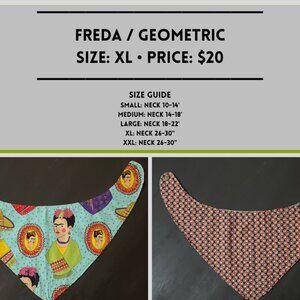*NOW FOR $15*  Freda Bandana- Size XL 22-26" W/ DISCOUNT SHIPPING